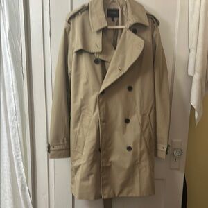 Banana Republic Tan Trench Coat Timeless Wide Lapels